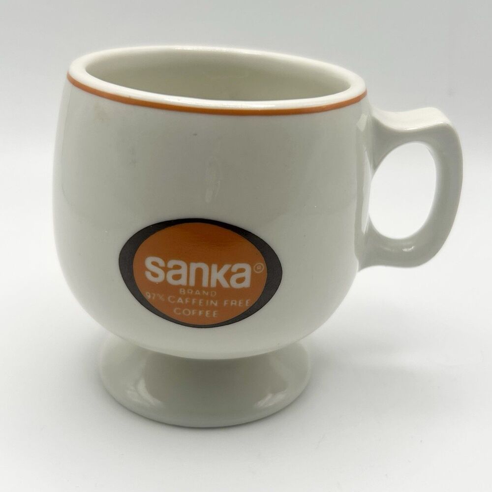 Vintage Sanka Coffee Mug Cup 8 Oz Decaffeinated